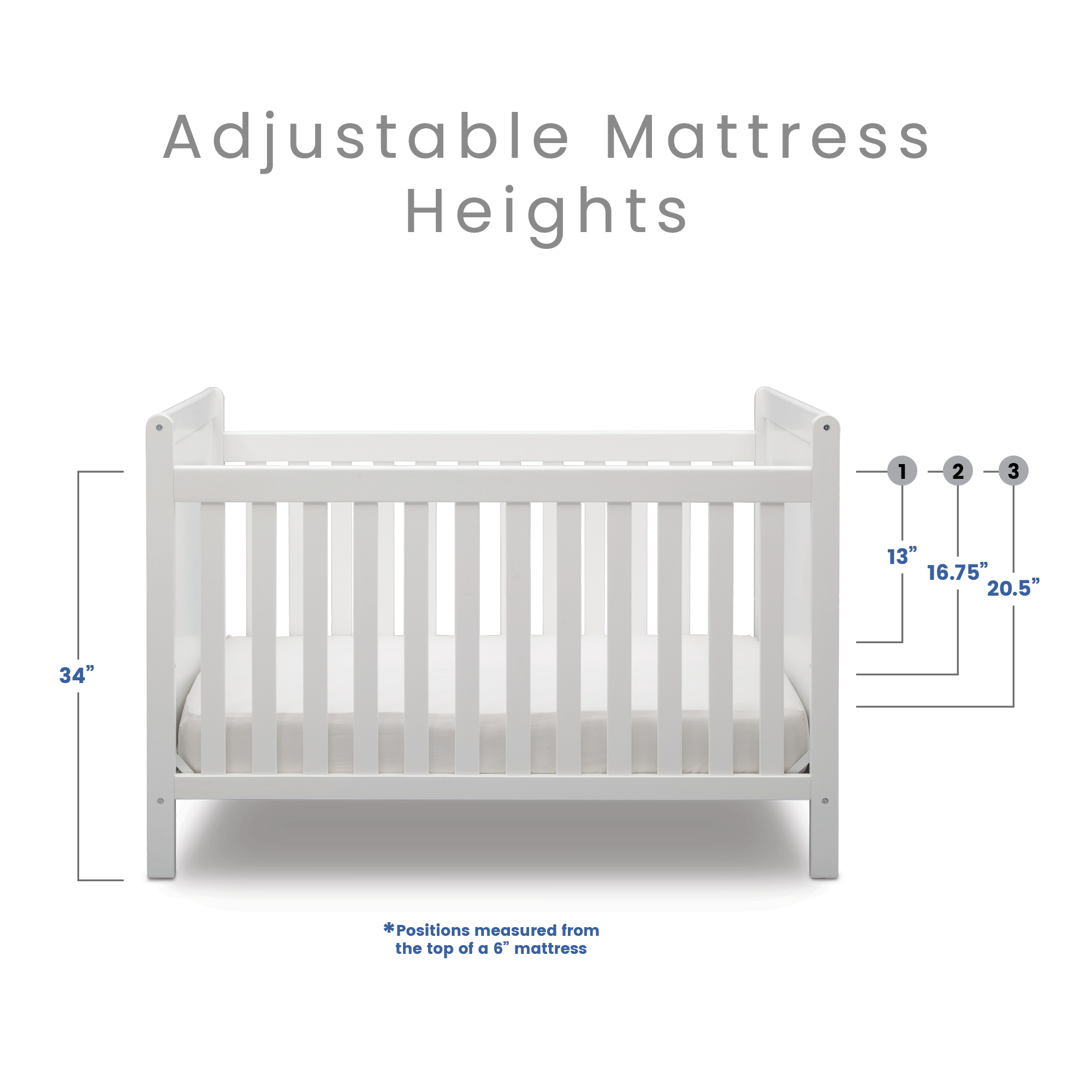 530150 130 sunnyvale 4in1 crib bianca white callout 04