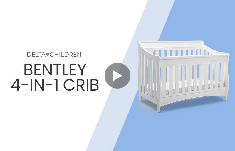 Bentley+4 in 1+crib+7446+product+video+mobile