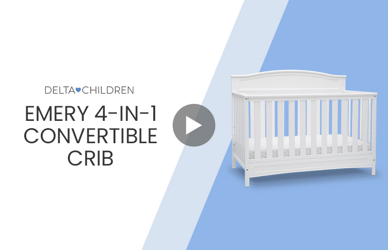 7380+emery+4 in 1+convertible+crib+product+video+mobile