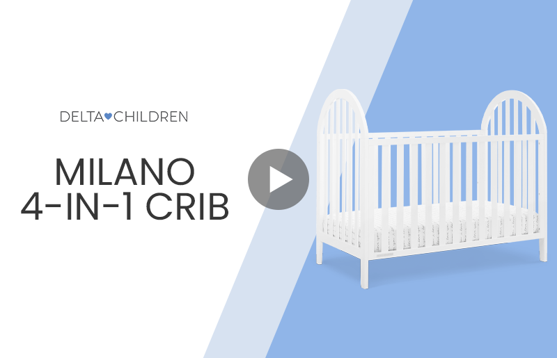 Milano+4 in 1+crib+mobile