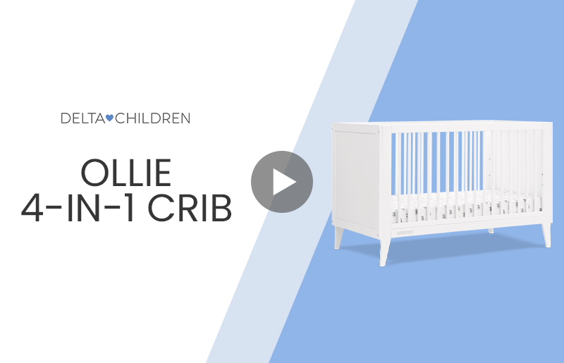Ollie+4 in 1+crib+w196130+mobile
