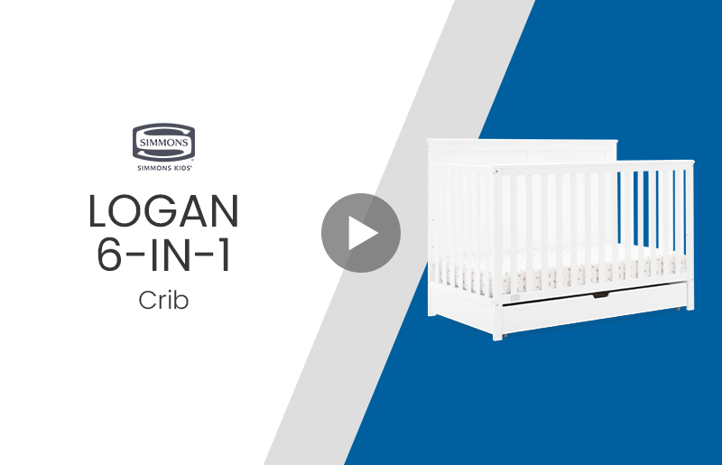 Simmons+w111150+logan+crib+product+video+mobile