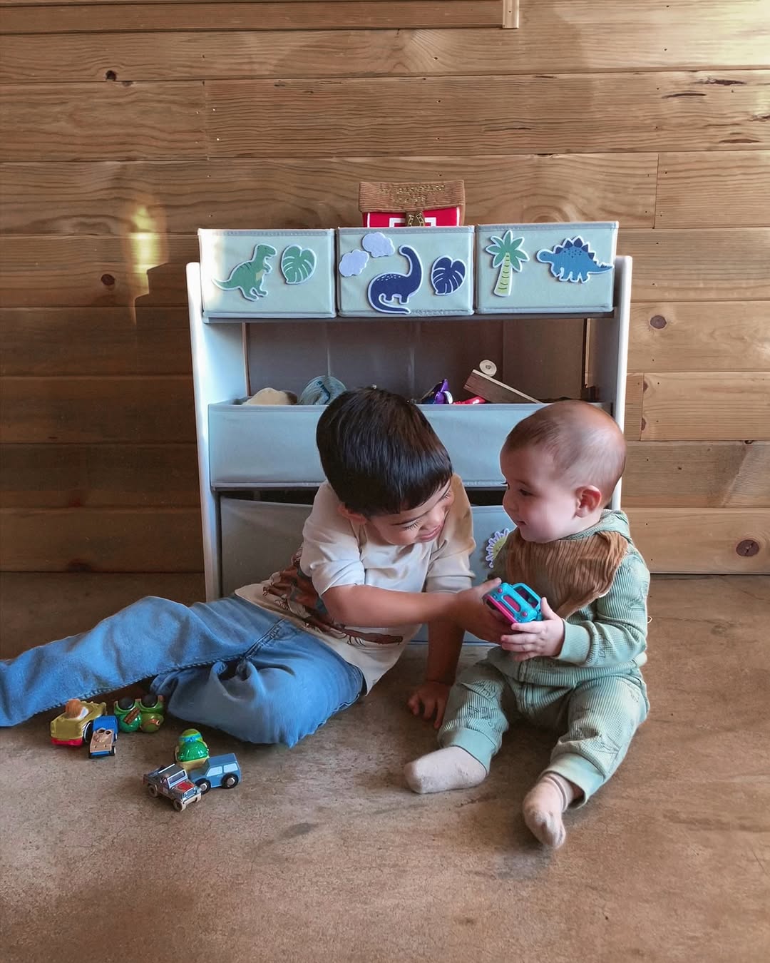 Happy+with+their+new+toy+organizer+++@deltachildren+the+delta+children+design+&+store+6+bin+toy+storage+organizer+is+available+at+@walmart
