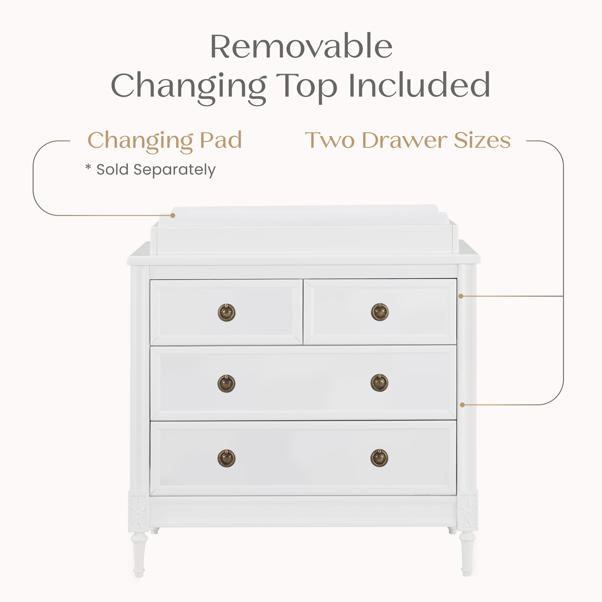 W134441 130 heritage 4drawer dresser bianca white callout 101