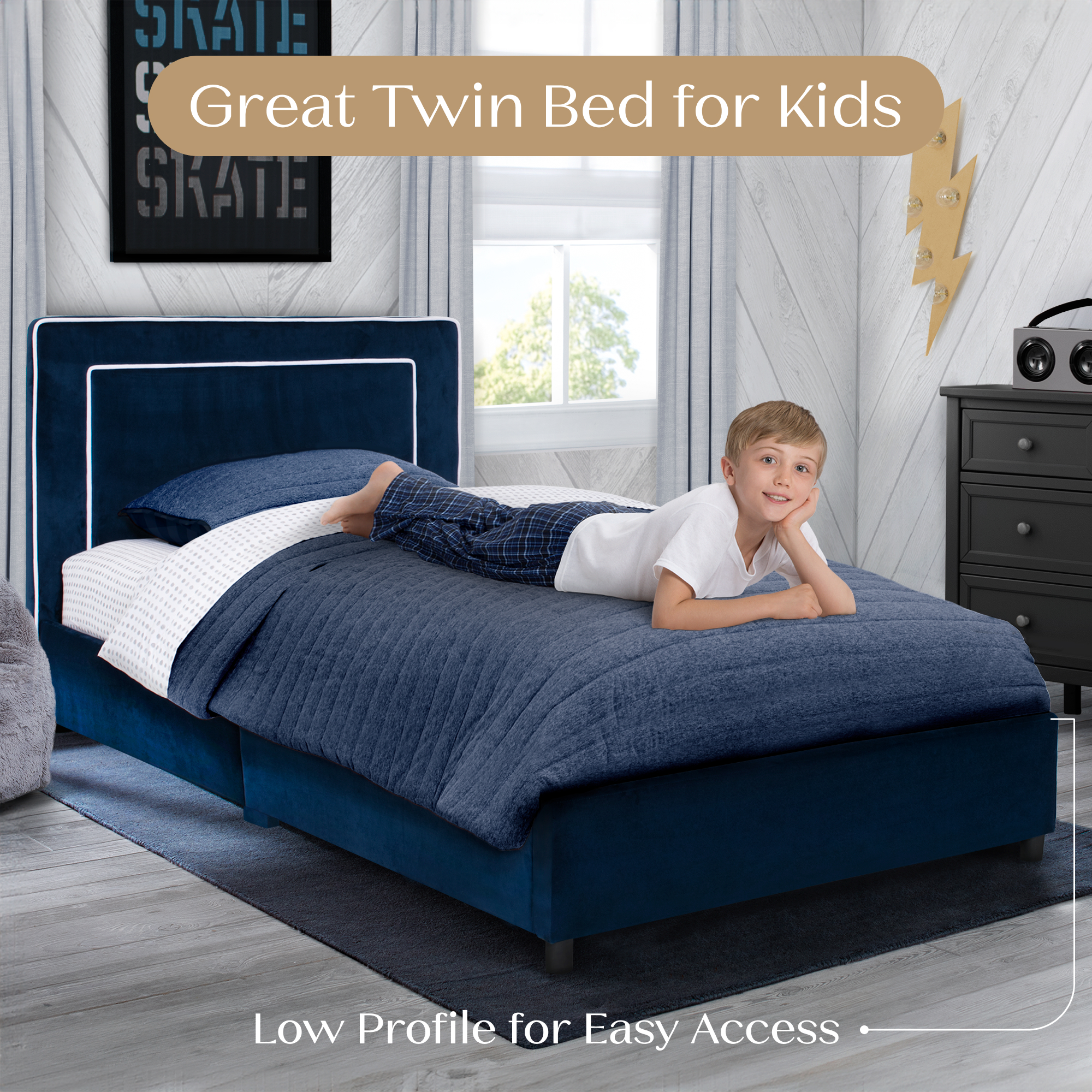 Bb81435gn 999 upholstered twin bed callout 102
