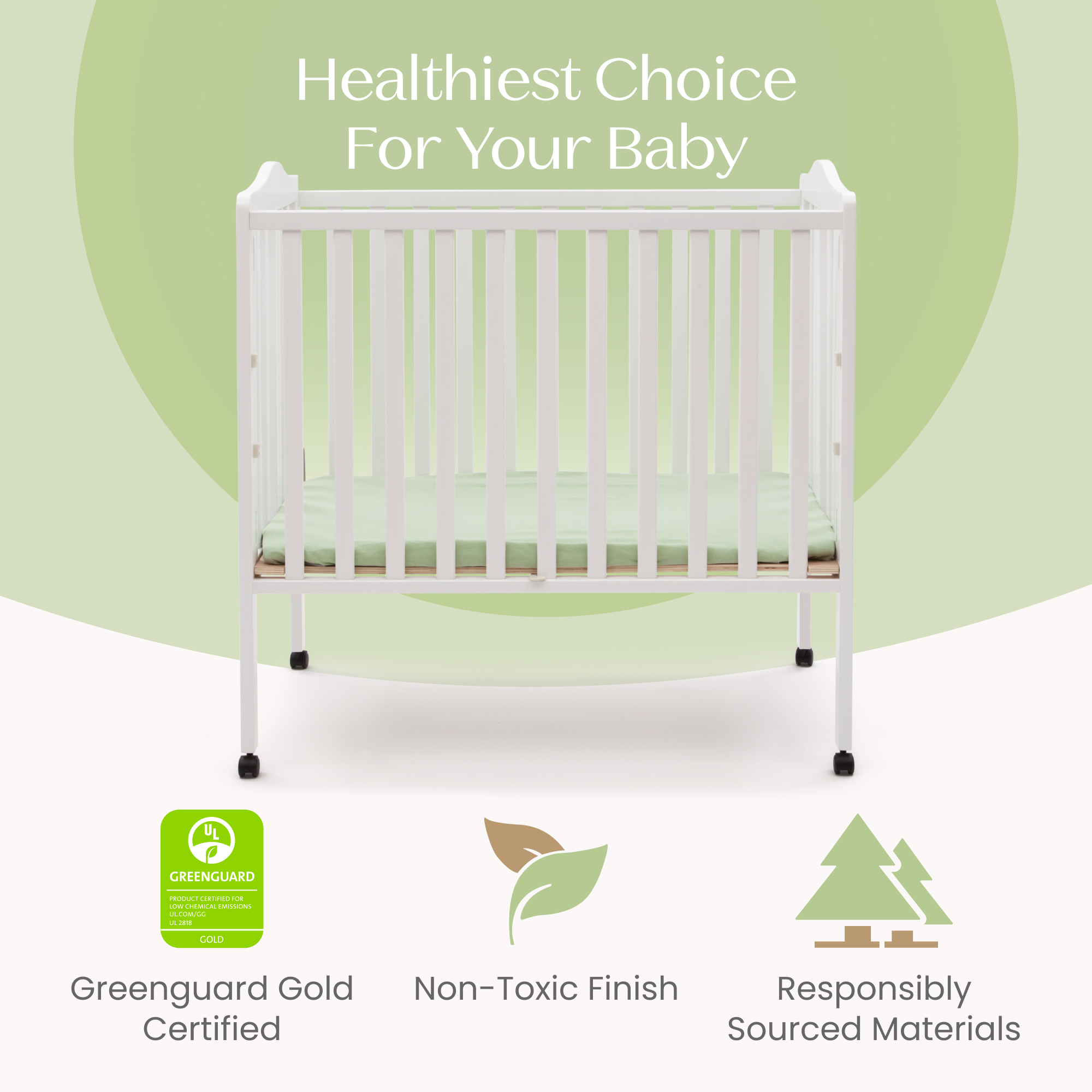 4470 100 folding portable crib callout 107