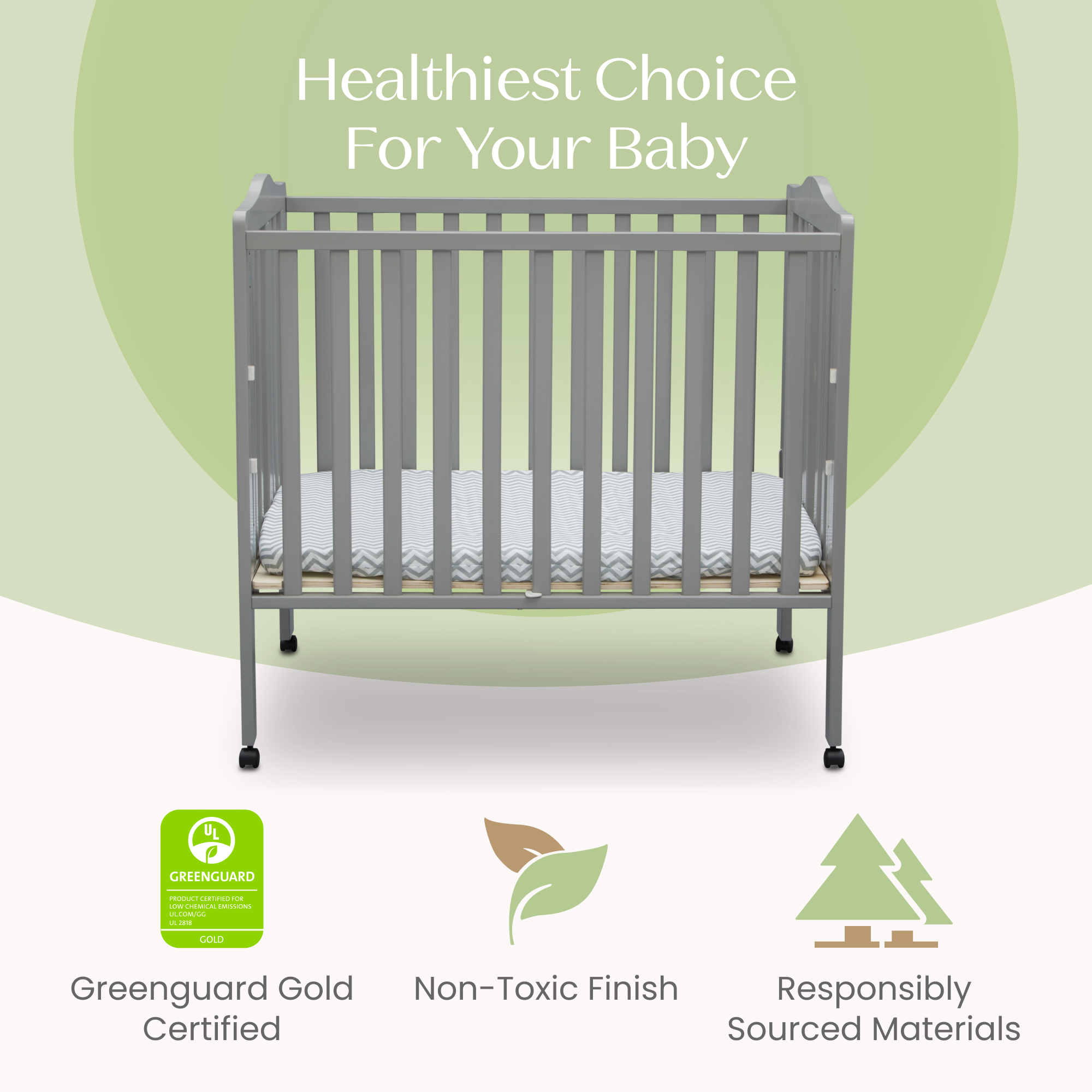 4470 026 folding portable crib callout 107