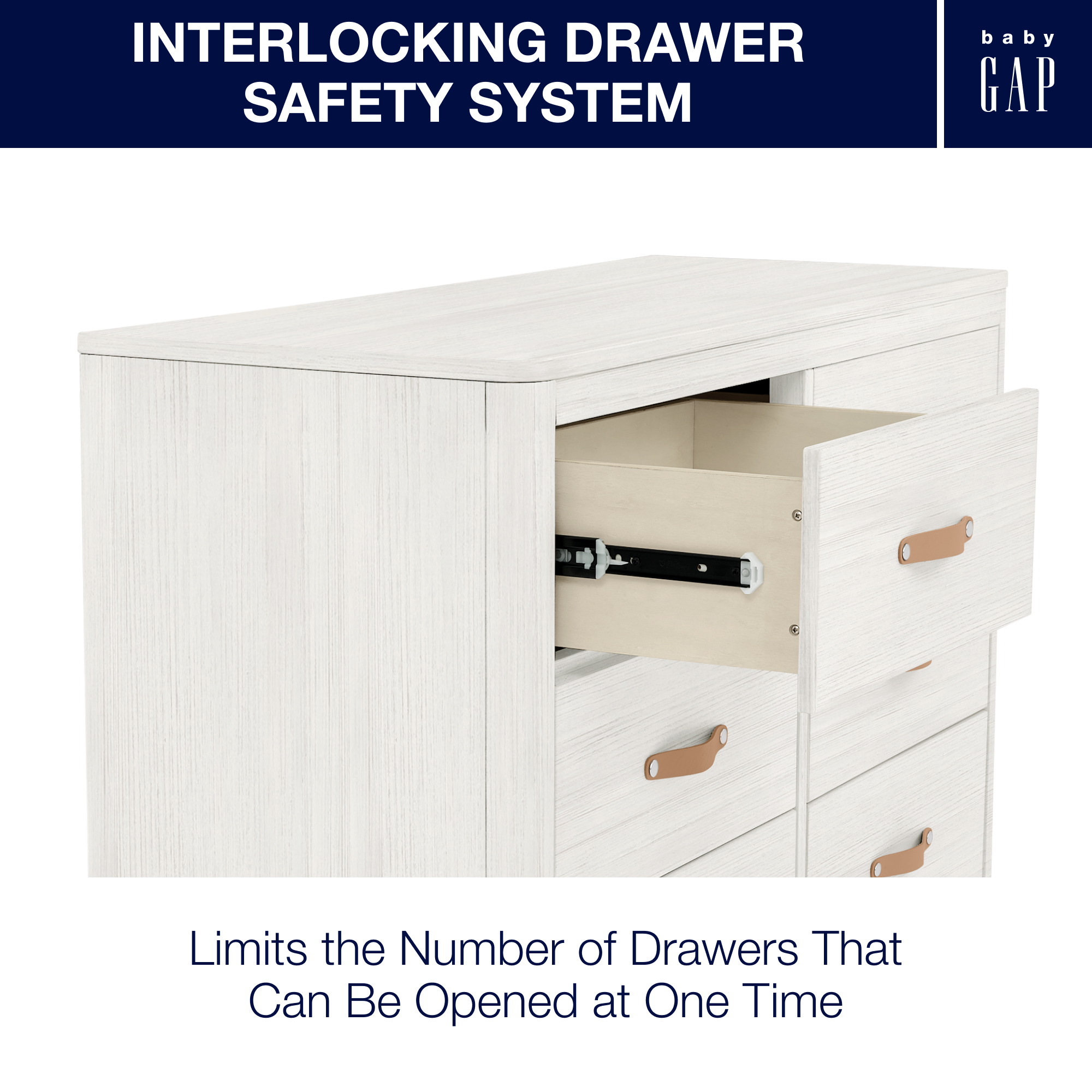 W132060 1545 skye 6drawer dresser antique white callout 04