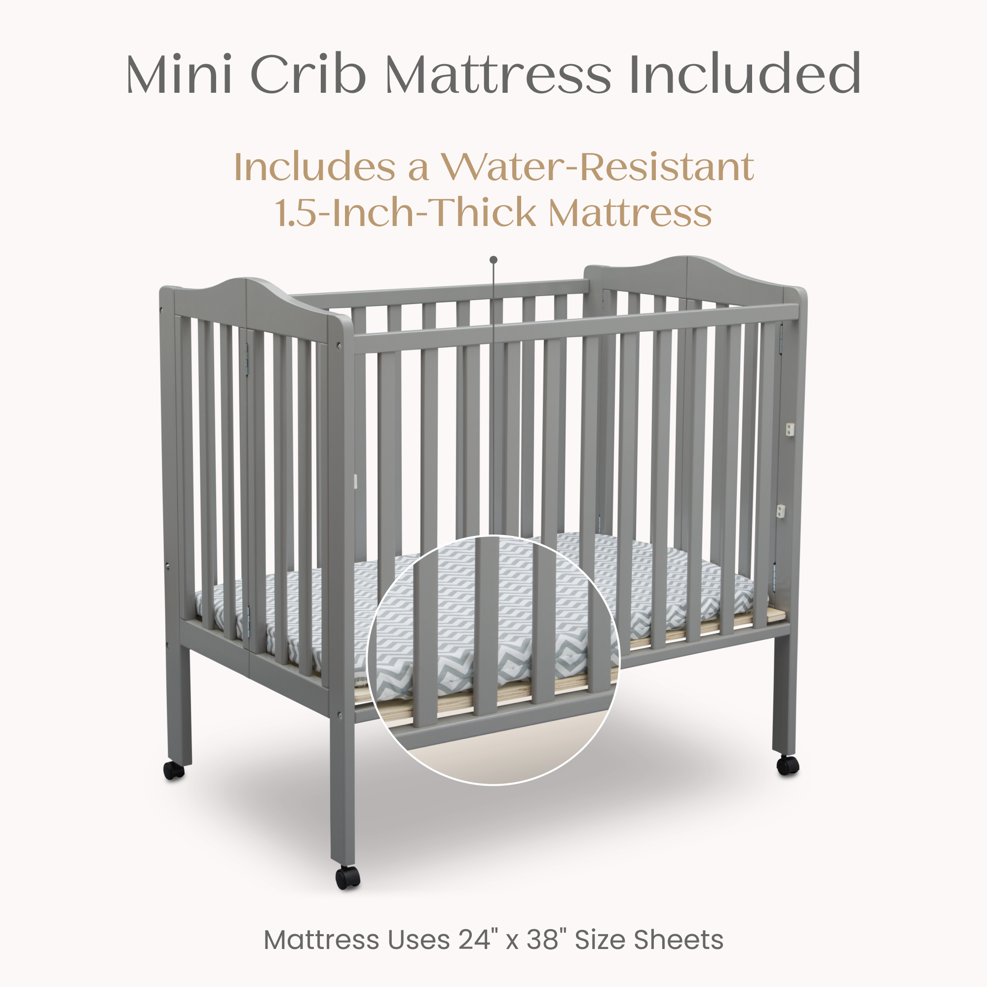 4470 026 folding portable crib callout 106