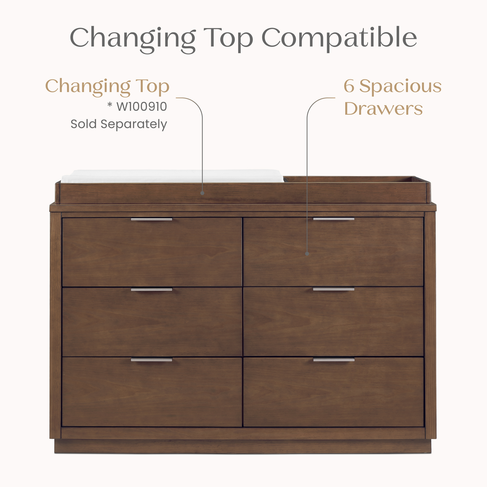 W201460 1526 forever 6drawer dresser callout 101