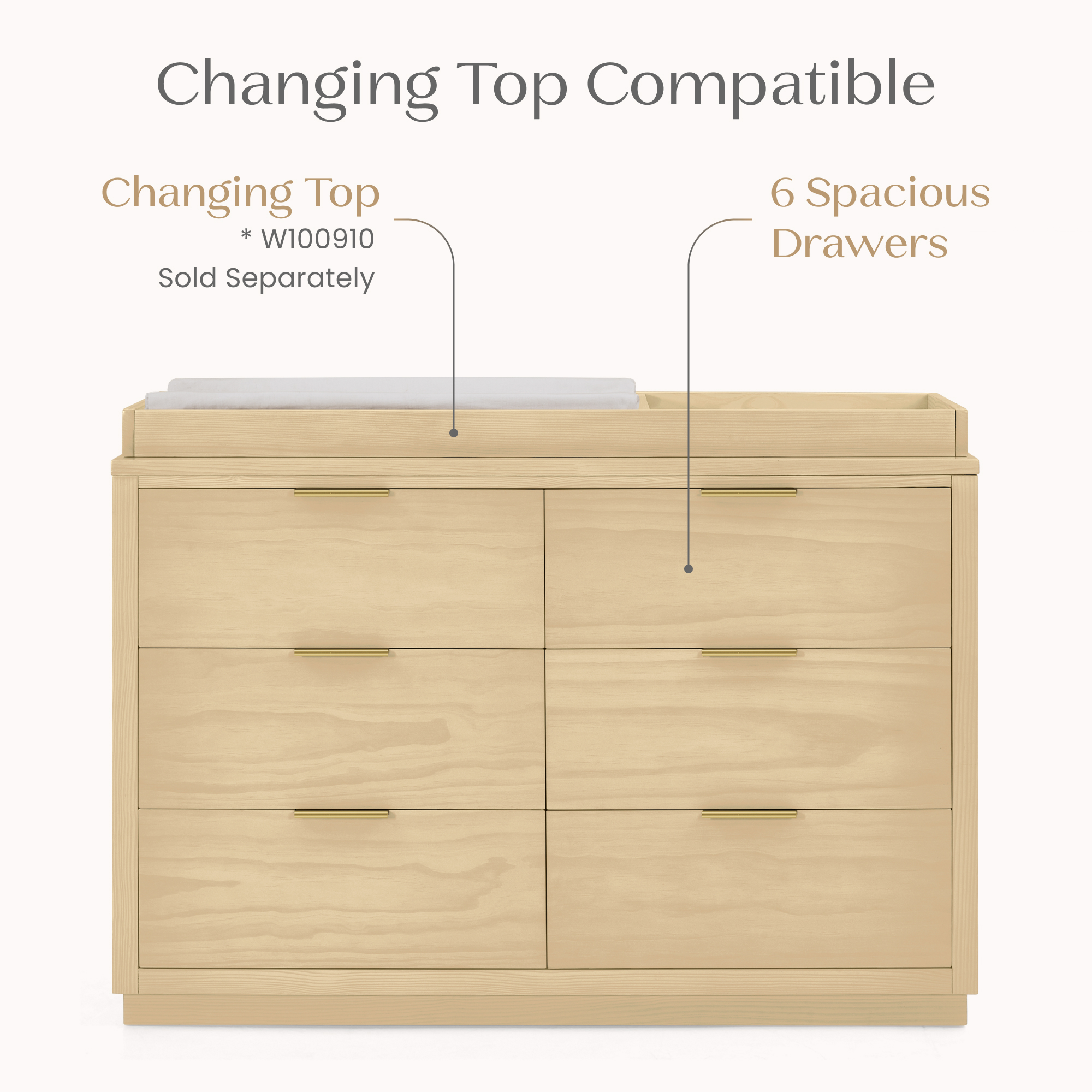 W201460 1544 forever 6drawer dresser callout 101