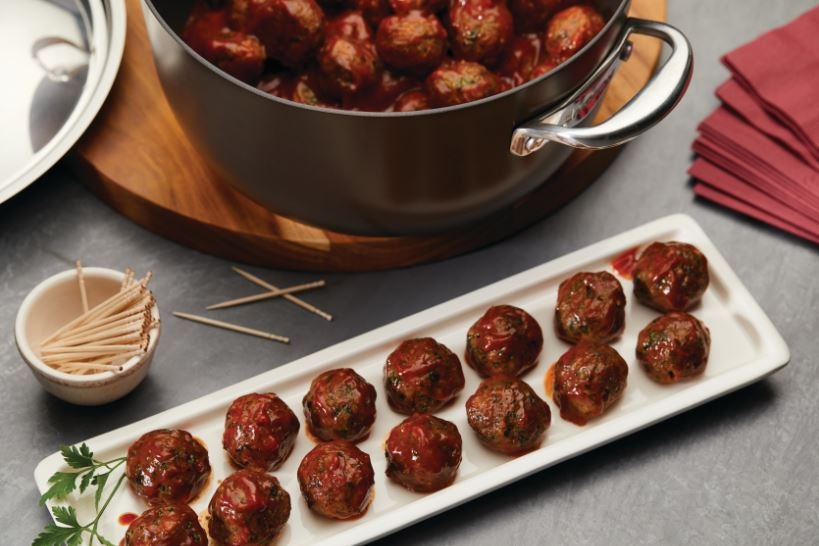 Bourbon BBQ Meatballs Anolon