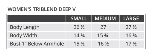 Supplement facts for Ladies Be Powerful V-Neck