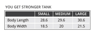 You Get Stronger Tank Supplement Facts