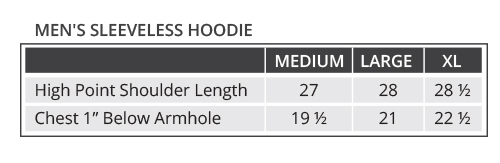 Supplement facts for Be Powerful Sleeveless Unisex Hoodie