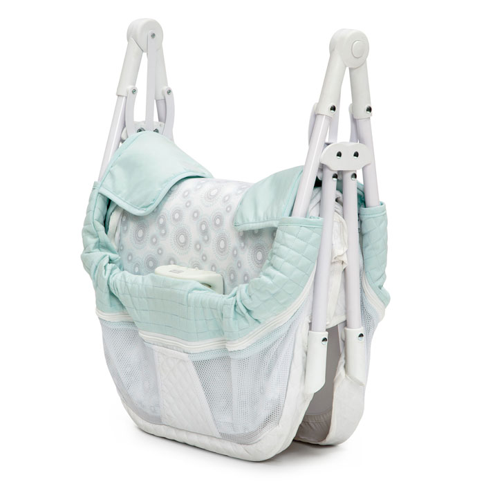 compact travel cot with bassinet