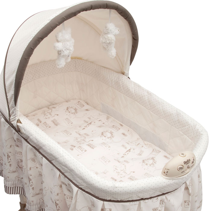 Delta children playtime rocking jungle bassinet best sale