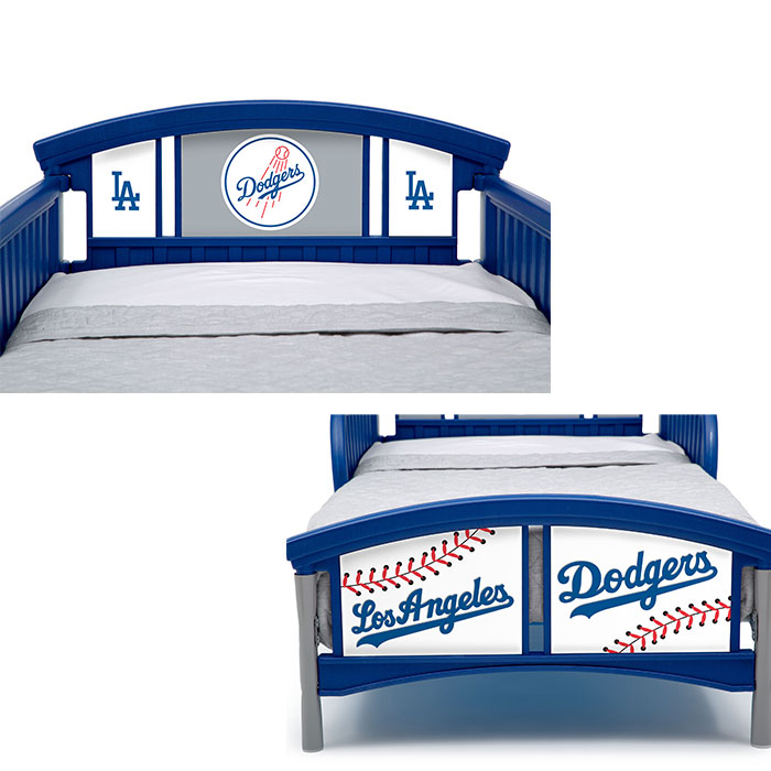 Los Angeles Dodgers Plastic Toddler Bed Delta Children