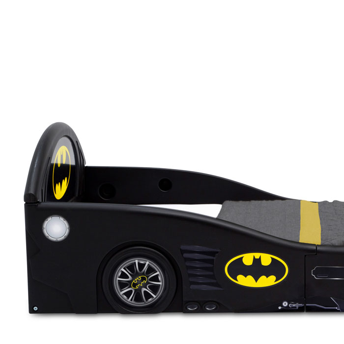 Batman Batmobile Plastic Sleep and Play Toddler Bed - Delta Children