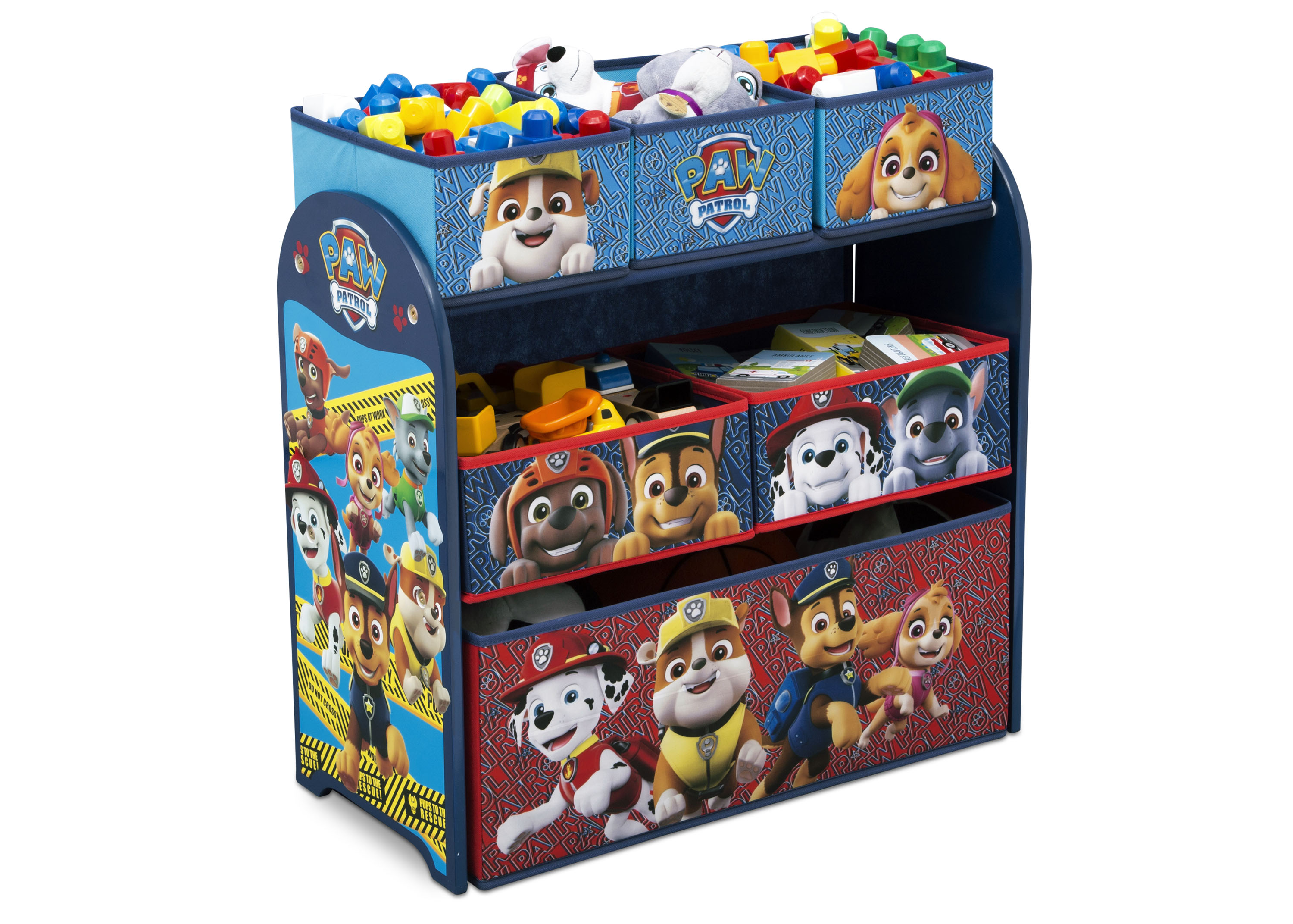 paw patrol book and toy organizer