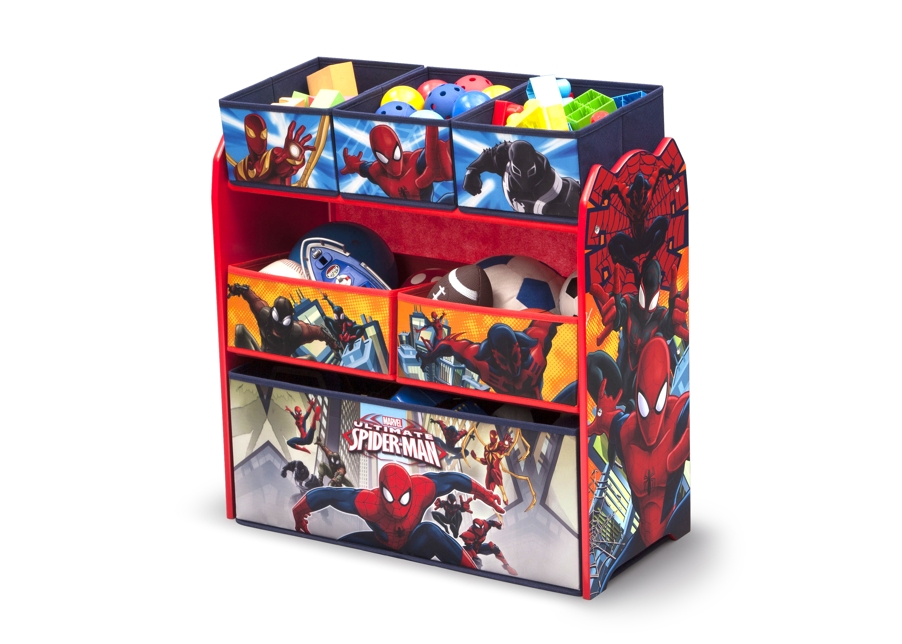 avengers multi bin toy organizer