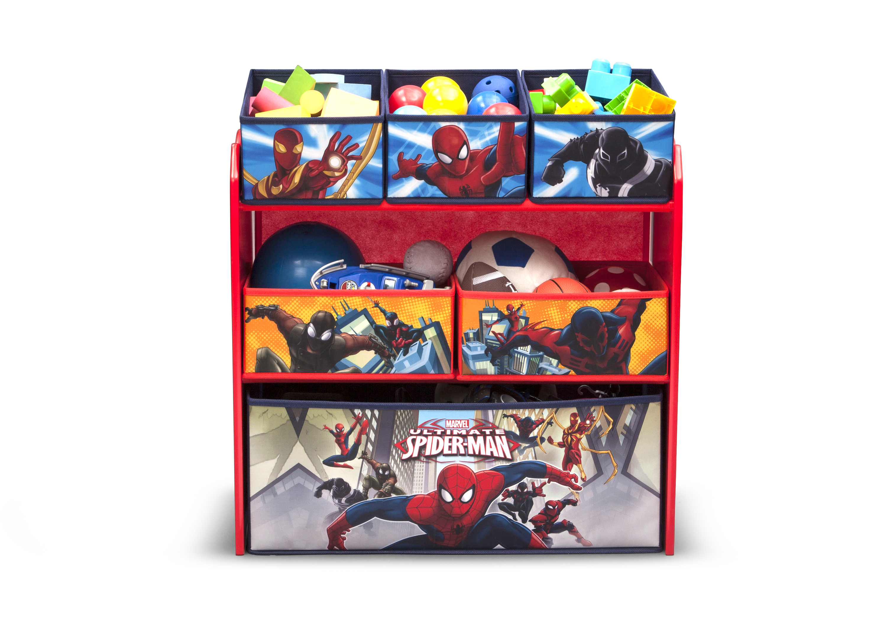 avengers multi bin toy organizer