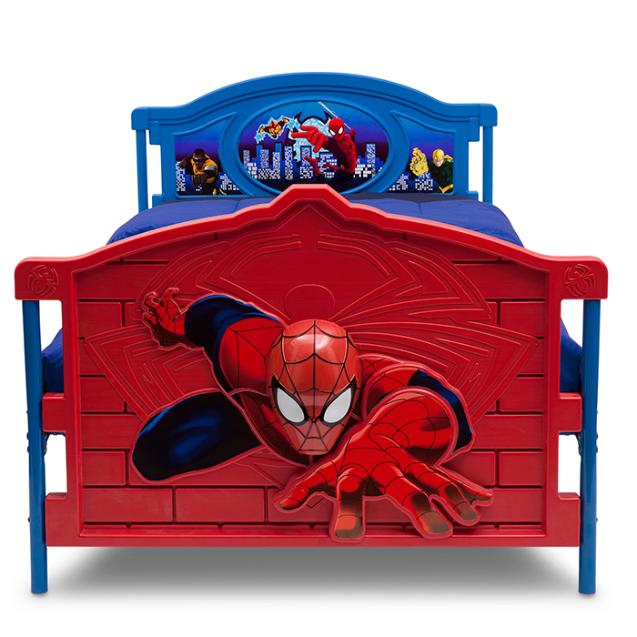 Spider-Man Plastic 3D Twin Bed