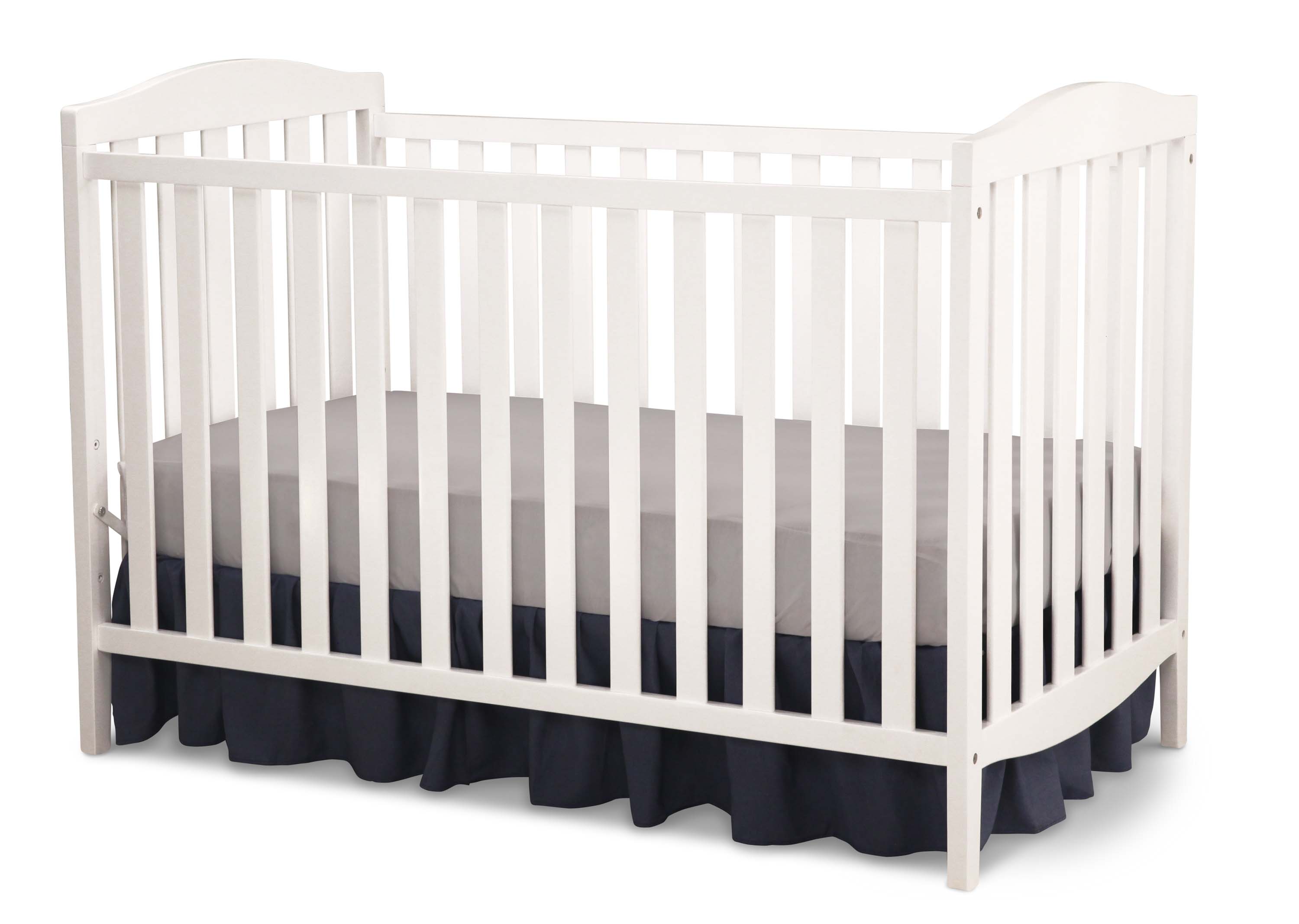 6922 100 capri 3 in 1 white crib angle