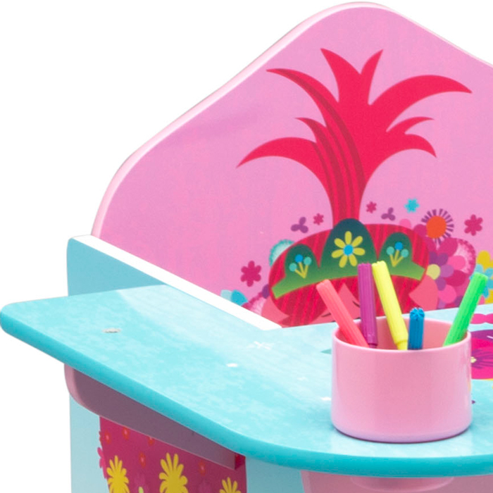 Trolls world tour chair best sale desk with storage bin