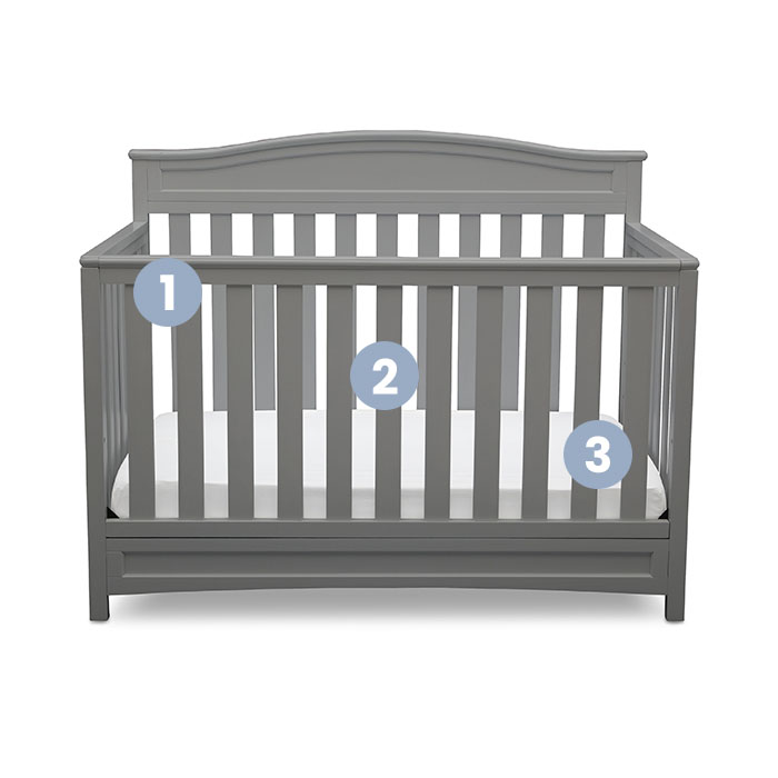 Emery Deluxe 6in1 Convertible Crib Delta Children