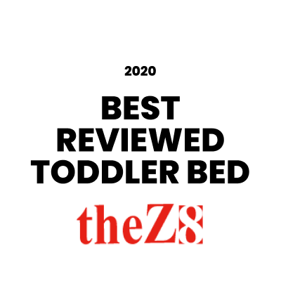 Award badge for Best Reviewed Toddler Bed 2020