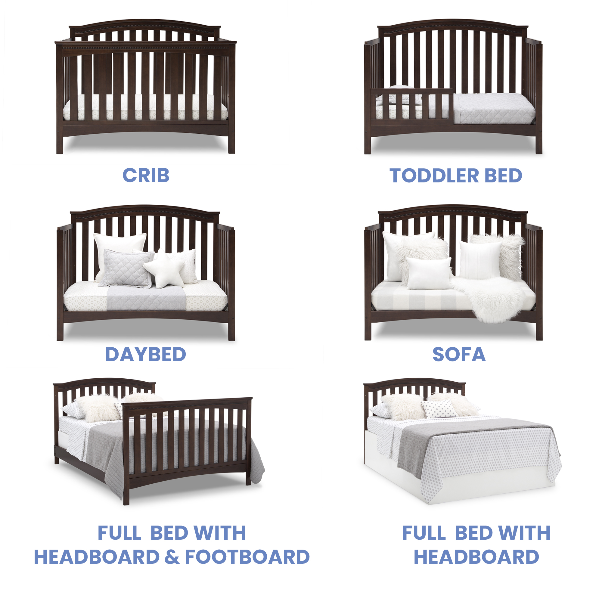 Waverly 6in1 Convertible Crib Delta Children