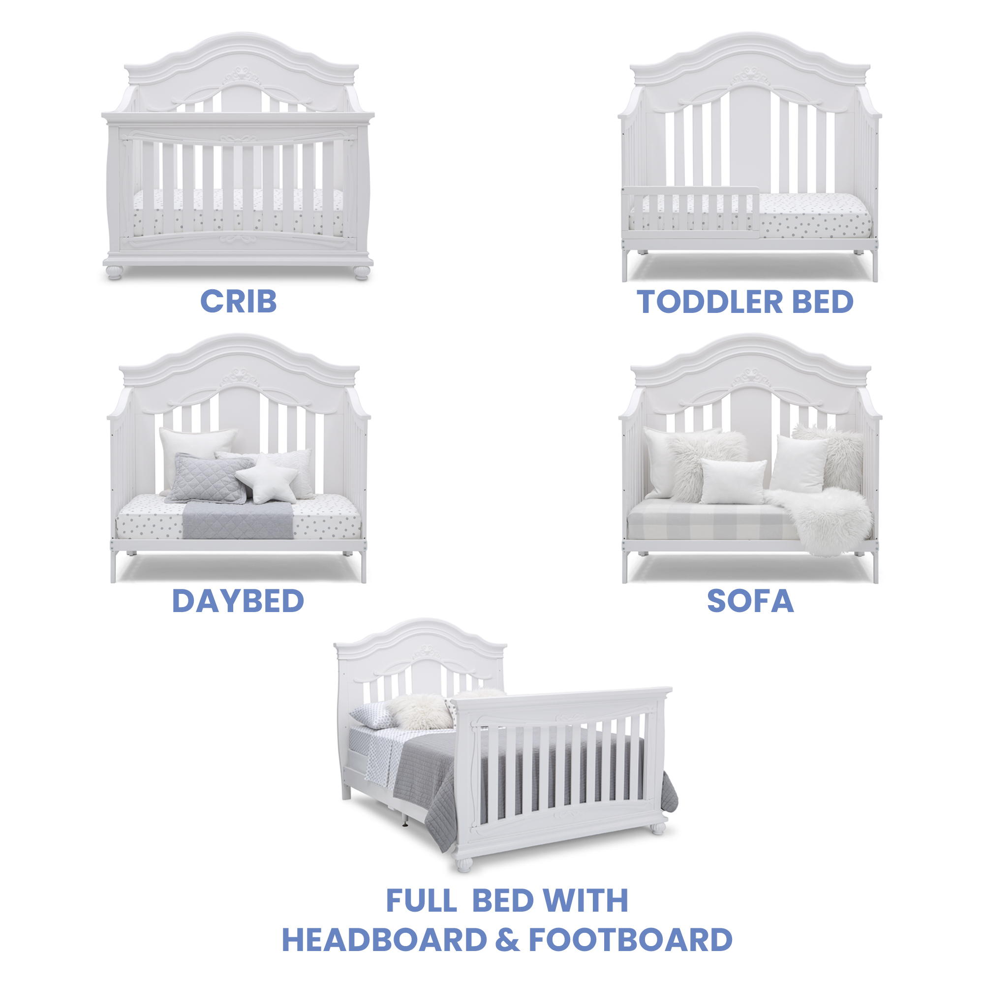 Delta sleigh 5 in 1 crib best sale