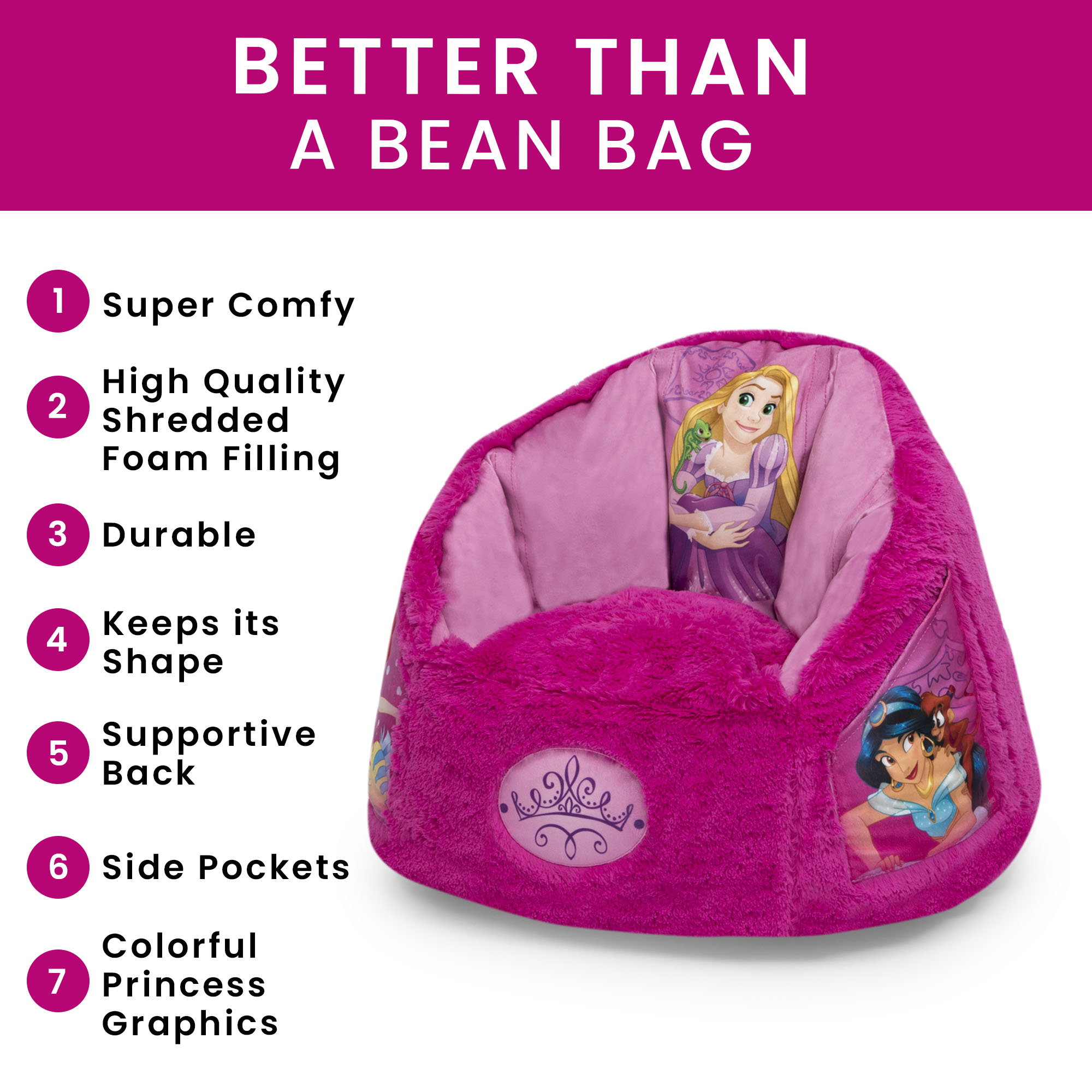 disney princess bean bag