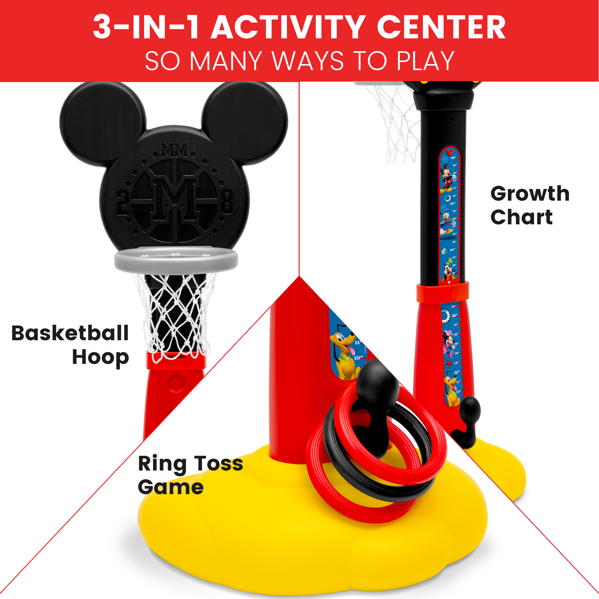 Mickey Mouse Plastic Basketball Set - Delta Children