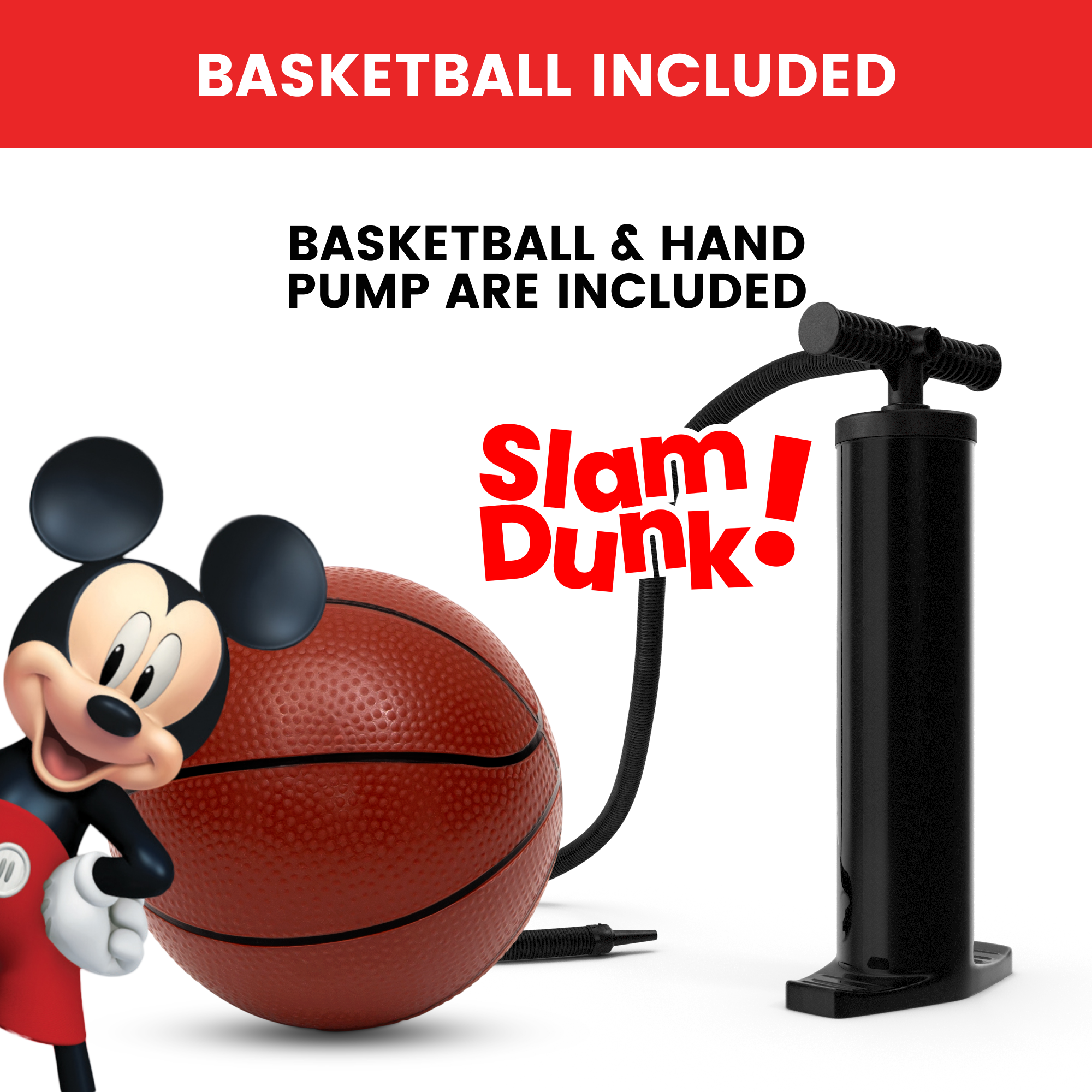 Disney Mickey Mick Attack and Mouseton Hoopsters Mini Basketball New 