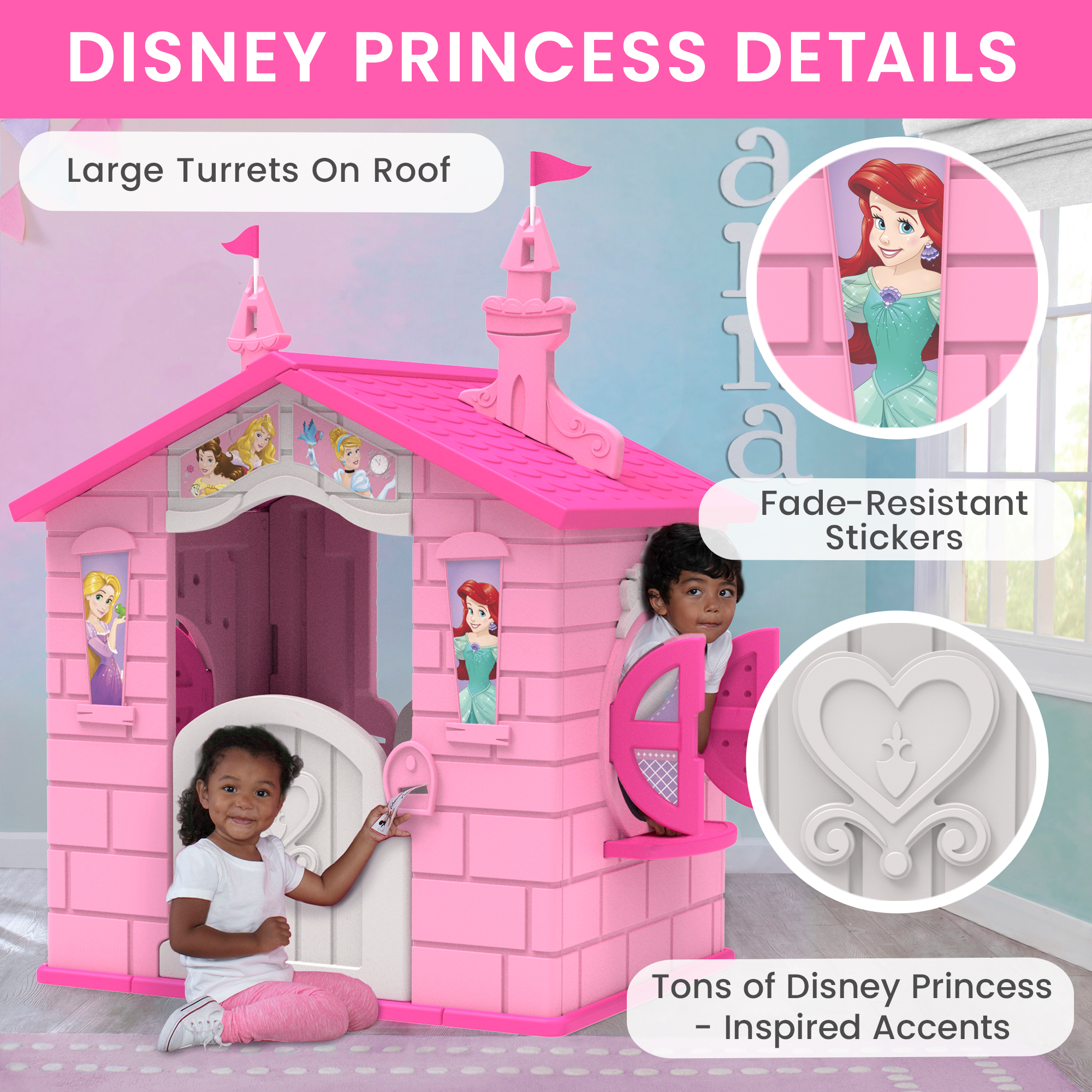 Disney princess castle playhouse hot sale outdoor