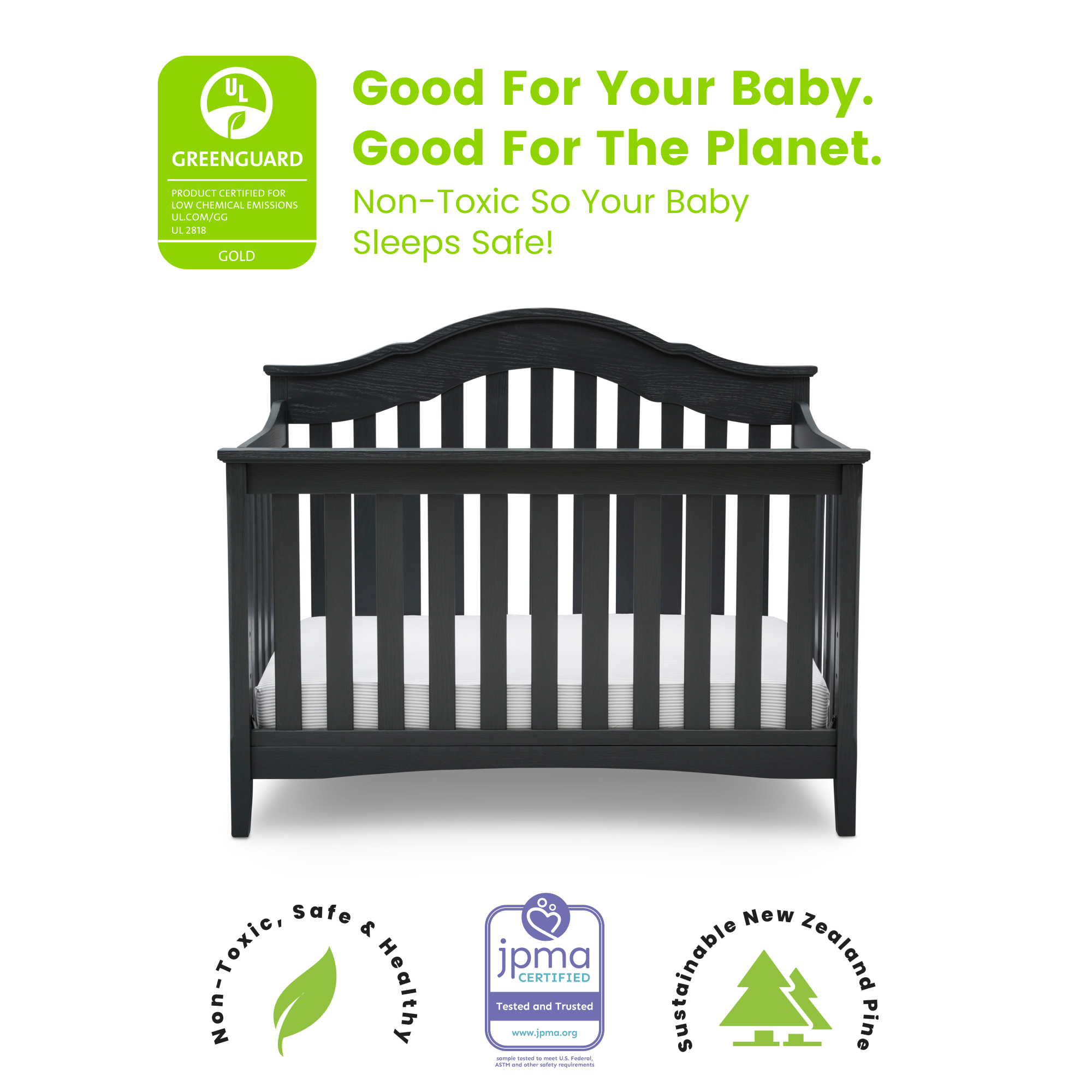 W112150 1347 farmhouse 6in1 crib textured midnight grey callout 07+(1)