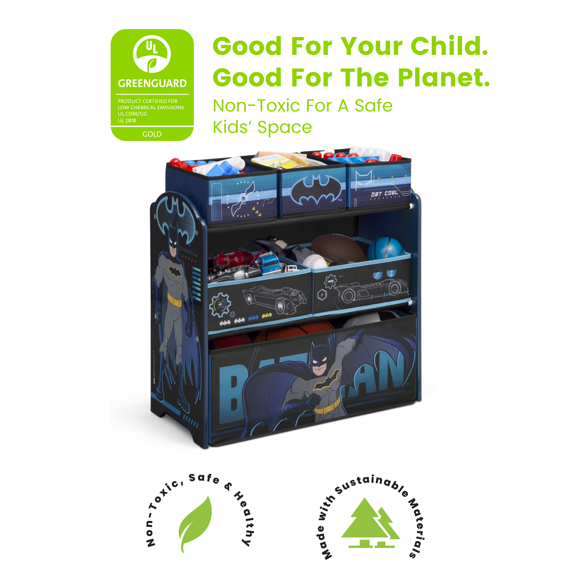 Non toxic shop toy storage