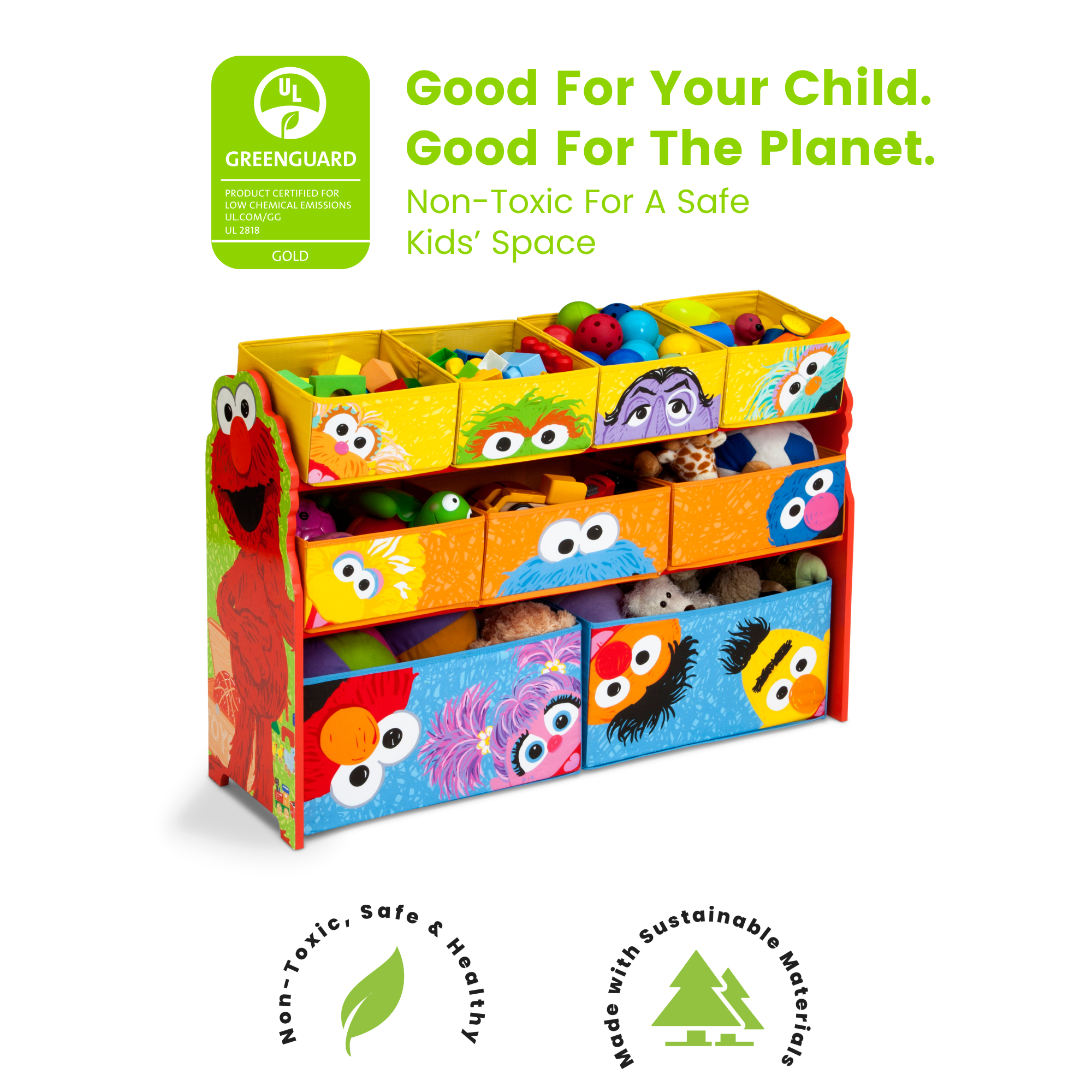 Sesame street book and toy clearance organizer