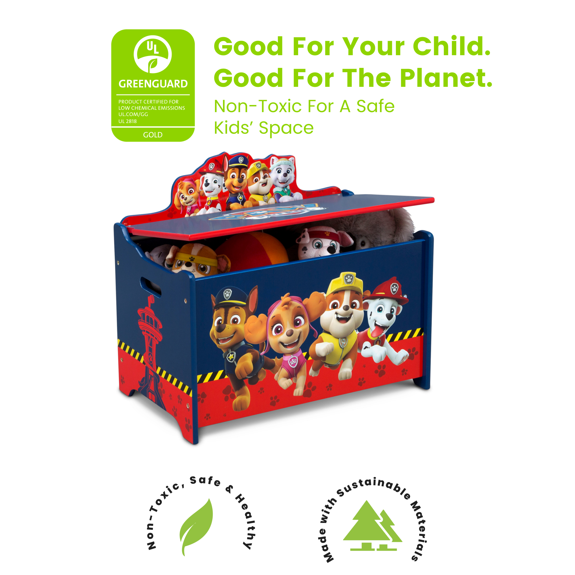 PAW Patrol Deluxe Toy Box - Delta Children