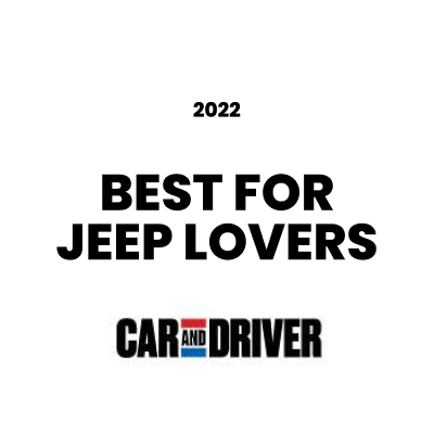 Award badge for Best for Jeep Lovers 2022