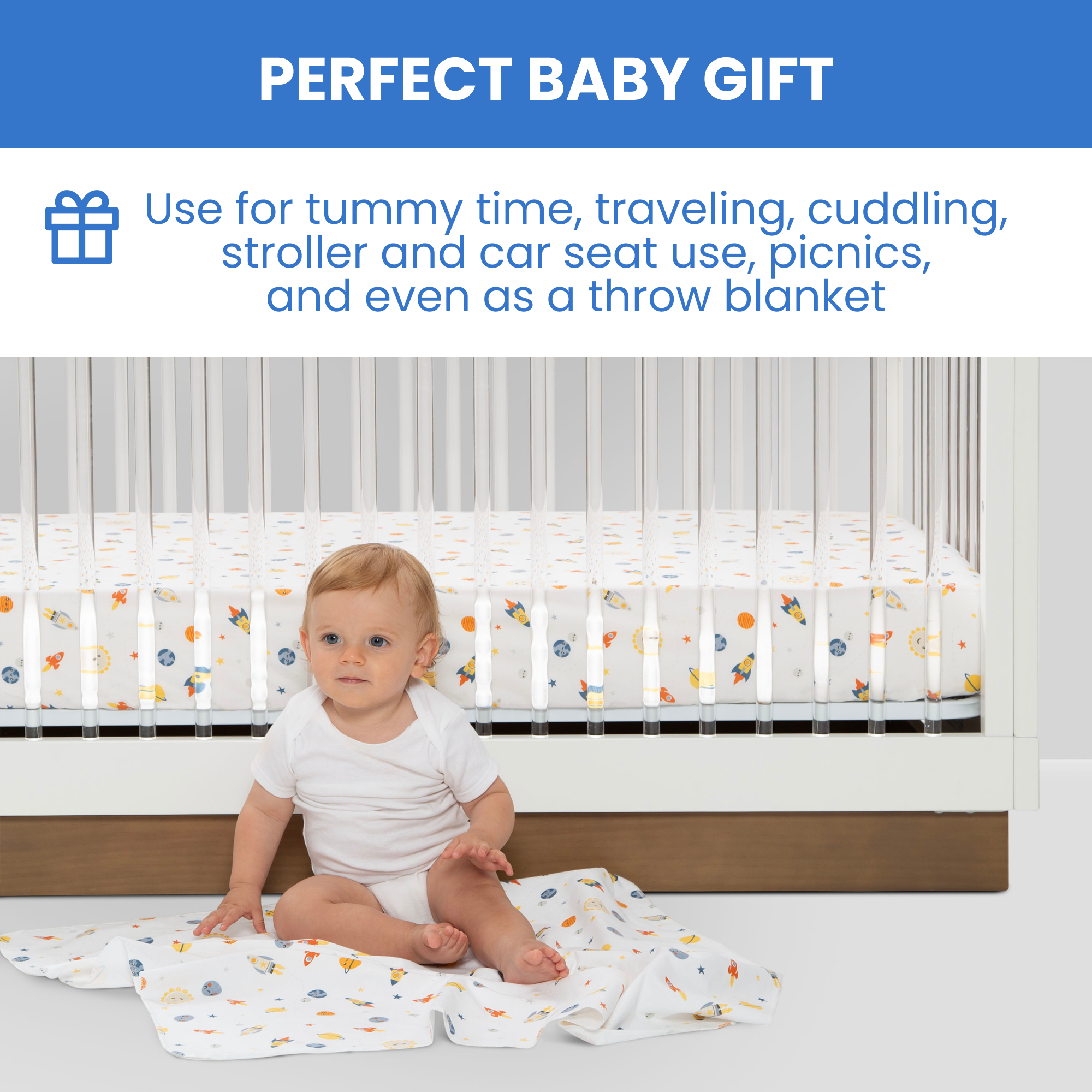 Sa2054+delta+children+fitted+crib+sheets+for+girls+and+boys+ +space+exploration+4