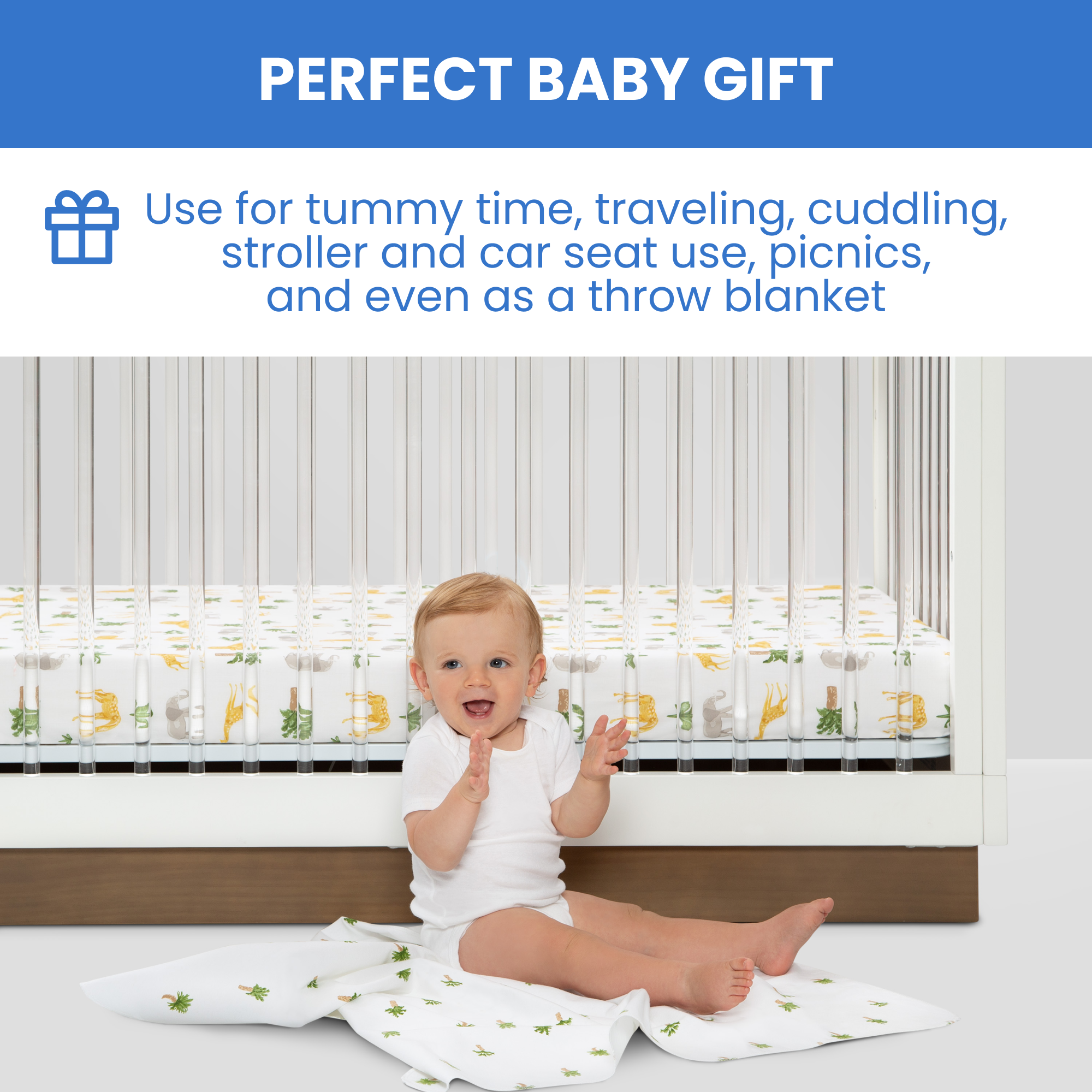 Sa2054+delta+children+fitted+crib+sheets+for+girls+and+boys+ +safari+friends+4