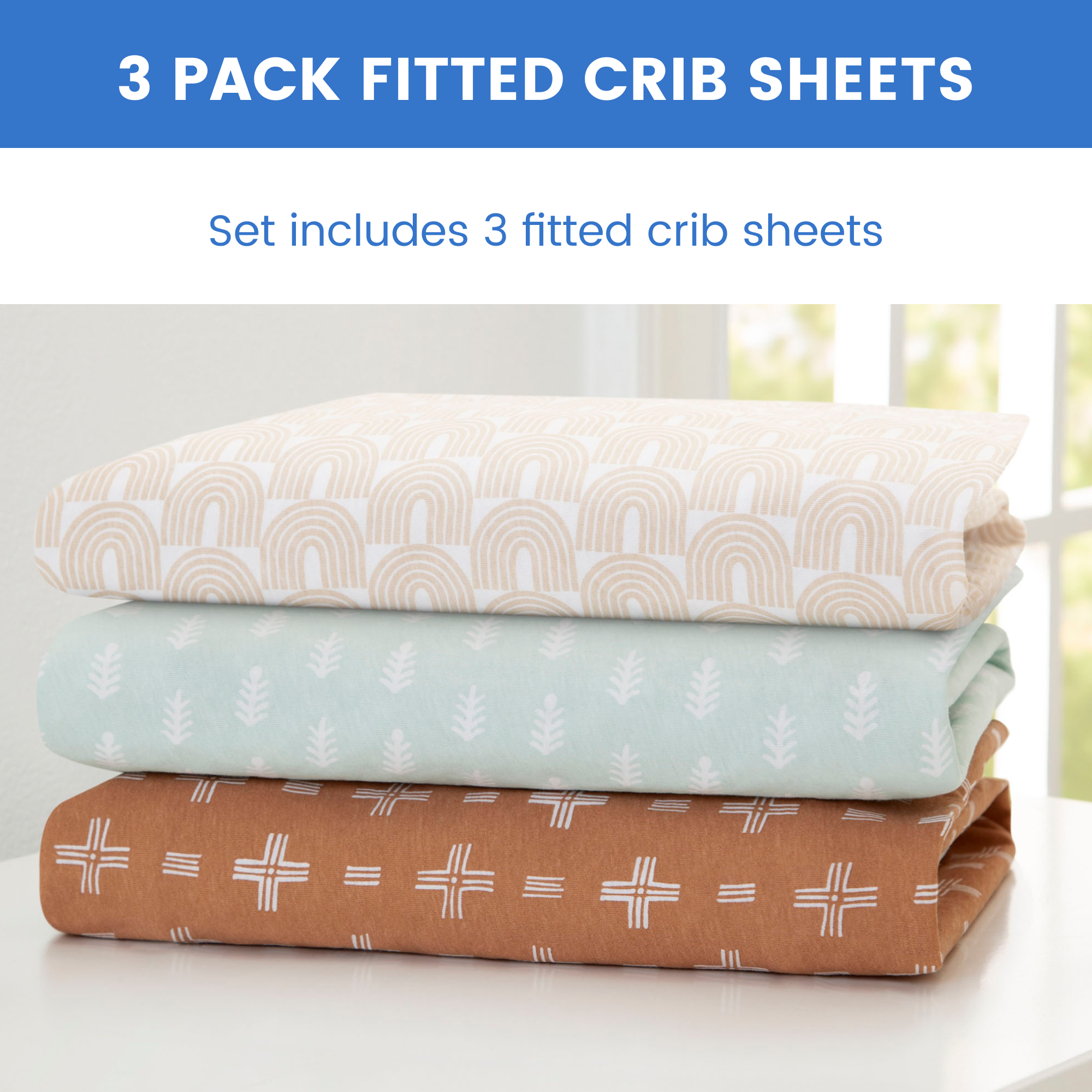 Sa8043+delta+children+fitted+crib+sheets+for+girls+and+boys+ +neutral+boho+14+(1)