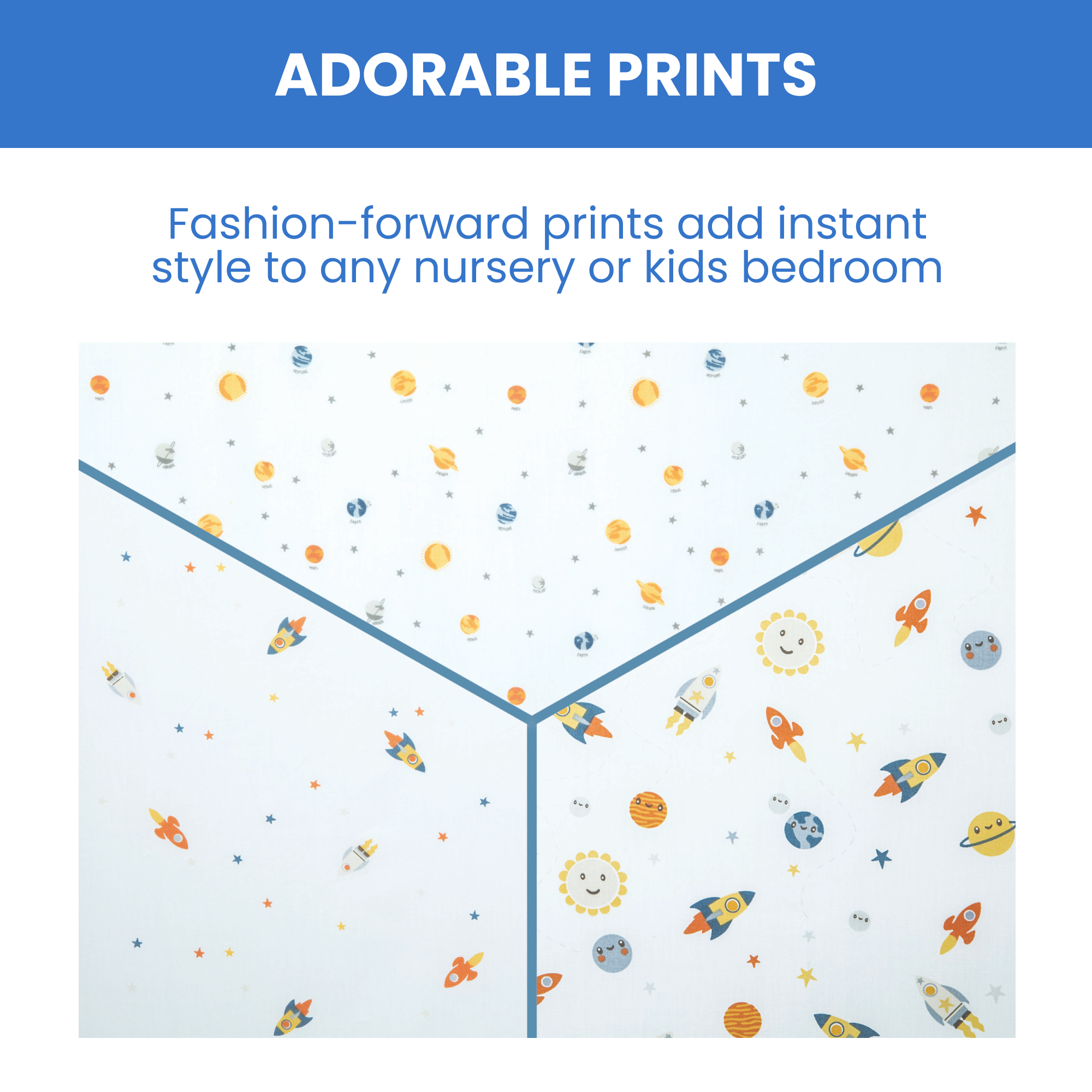 Sa2043+delta+children+fitted+crib+sheets+for+girls+and+boys+ +space+exploration+2