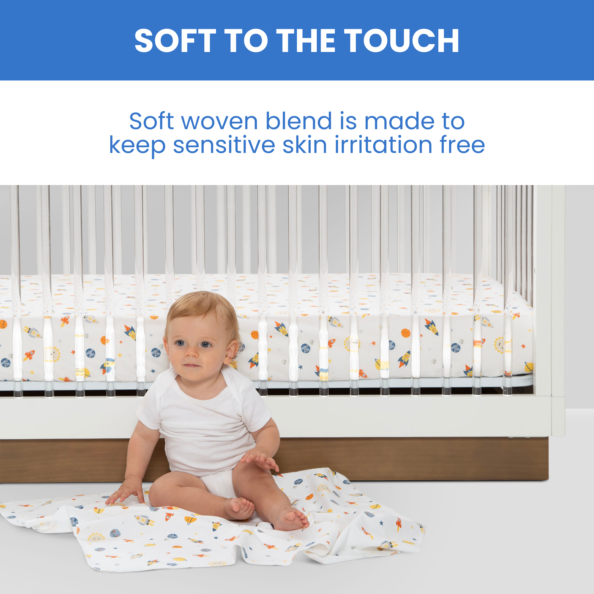 Sa2043+delta+children+fitted+crib+sheets+for+girls+and+boys++ +space+exploration+3