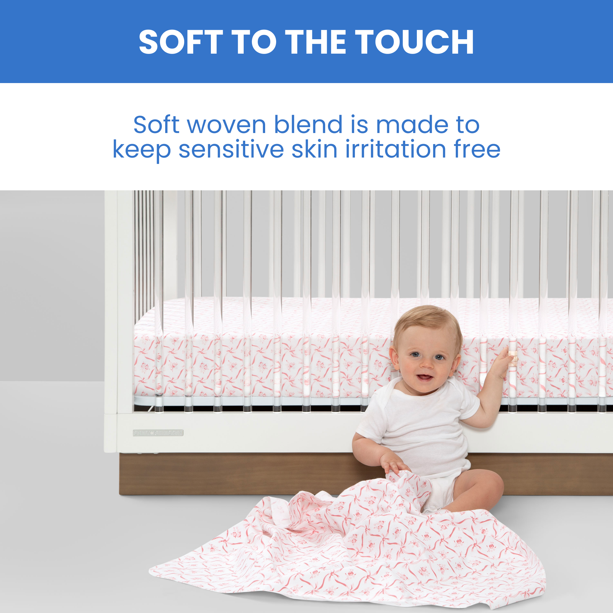 Sa2043+delta+children+fitted+crib+sheets+for+girls+and+boys+ +pink+floral+3