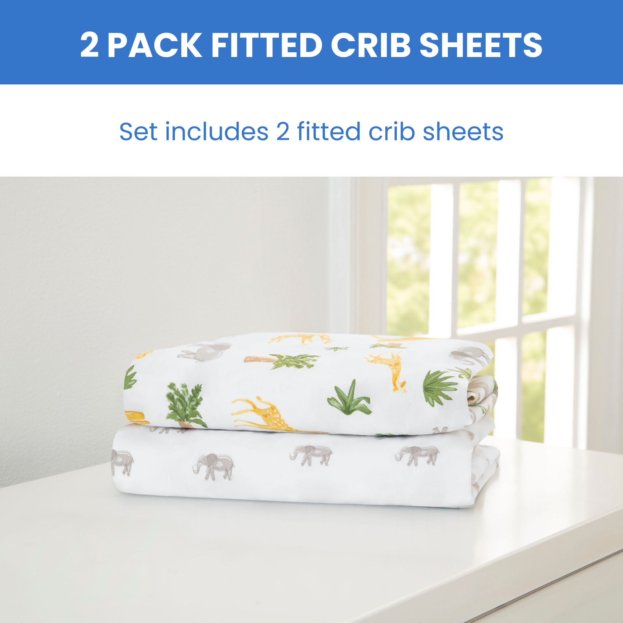 Sa2042+delta+children+fitted+crib+sheets+for+girls+and+boys+ +safari+friends+1