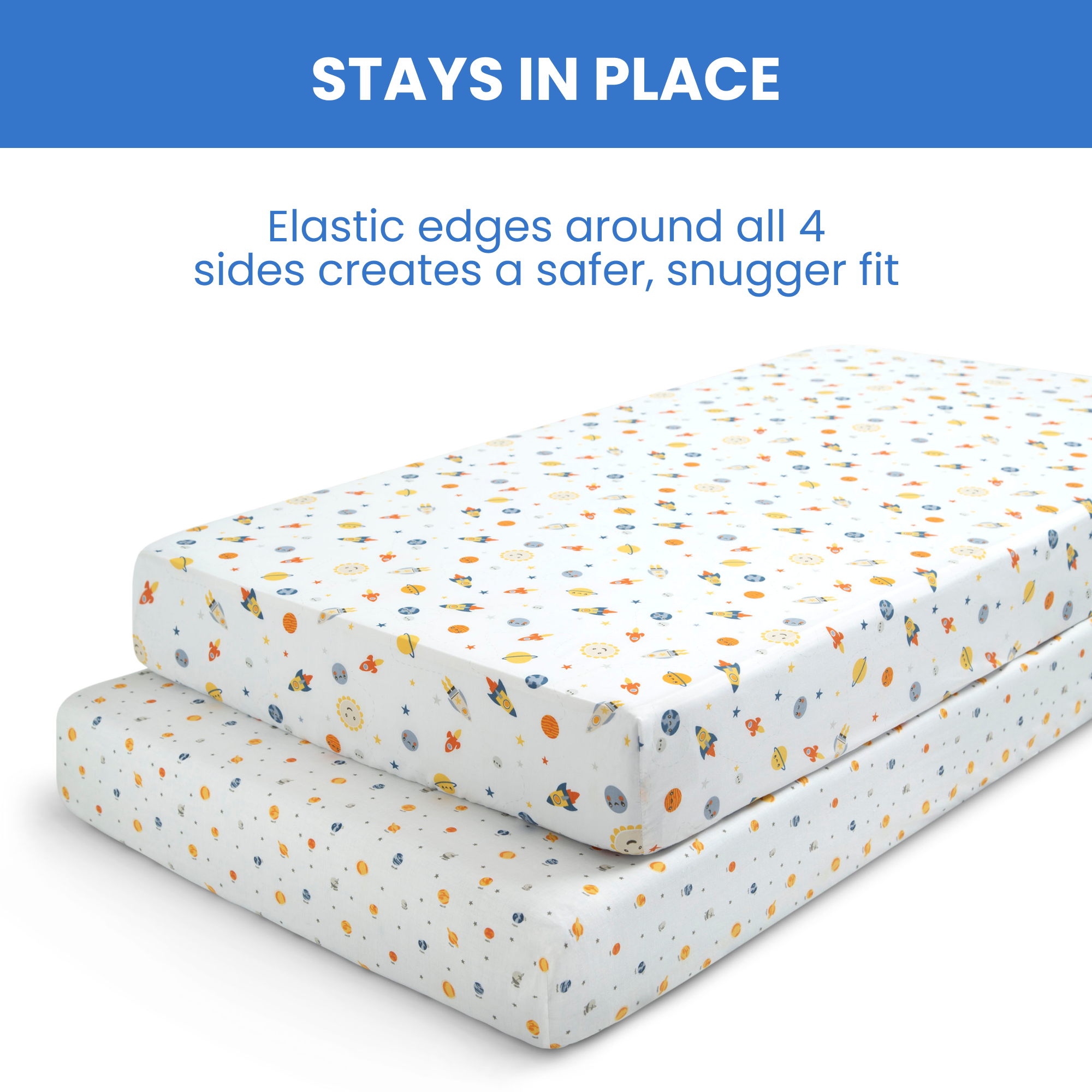 Sa2042+delta+children+fitted+crib+sheets+for+girls+and+boys+ +space+exploration+3